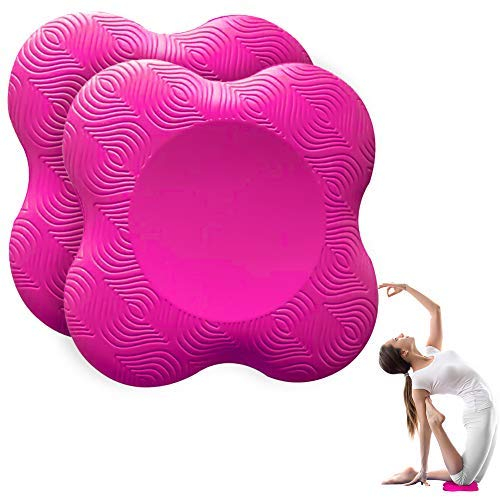 munloo 2 Stücke Kniekissen Yoga, rutschfest Knieschoner Matte Set Verschleißfesteschützt die Knie, Hände, Handgelenke und Ellbogen