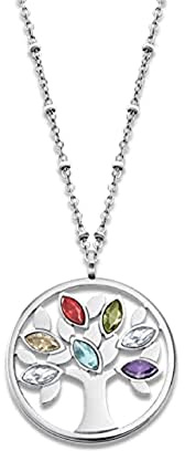 LOTUS STYLE Collar Mujer Acero Inoxidable - Colgante de Árbol de la Vida - Resistente al Agua LS2192-1/1 - Collares Mujer - Regalo de Cumpleaños, Aniversario, San Valentín, Madre y más