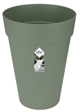 Elho Loft Urban Round High 35 - Vasi per Piante da Esterno - Ø 33.5 x H 45.3 cm - Verde/Pistache Green