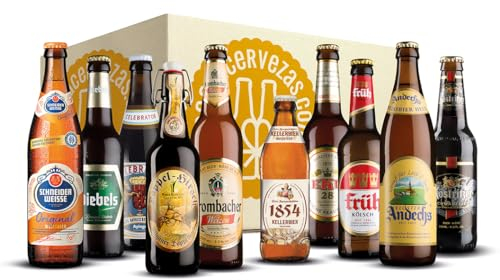 Pack Cervezas Alemanas Bierfest (10 Variedades) – Degustación Premium – Cervezas del Mundo – Pack Regalo Cervecero – Cerveza Artesanal Importada – Regalo Original para Amantes de la Cerveza