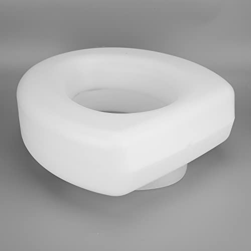 Dioche Raised Toilet Seat, Raised Toilet Seat Without Lid, Simple Elevated Handicap Toilet Seat, Toilet Seat Riser for Elderly