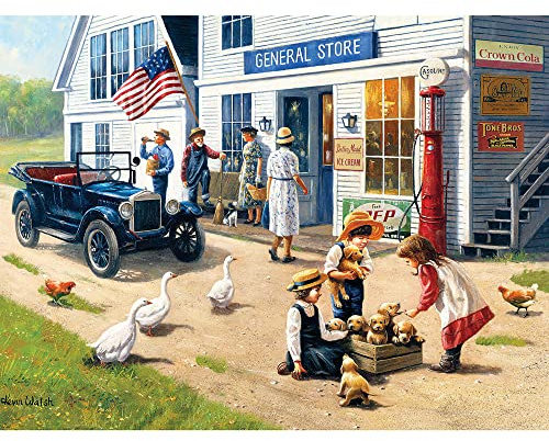 Bits and Pieces – General Store Jigsaw Puzzle for Adults – 300 & 500 Piece Options – 18 x 24 – Large Piece Puzzle by Artist Kevin Walsh (500 Piece Puzzle)