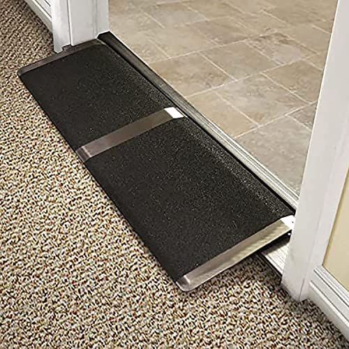 Tragbare Schwellenrampe für Rollstühle, Übergänge von Türschwellen, Laderampen, rutschfeste Rampe für Stufen/Treppen/Auto (Size : 40x80cm/15.5x31.5in)