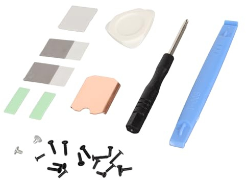 for Steam Deck SSD Heatsink Thermal Pad, M.2 2230 NVME SSD Copper Heat Sink Cooling Thermal Paste Back Cover Opening Tool Repair Kit for Stream Deck SSD