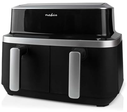 Doppelte ölfreie Fritteuse 2600 W schwarz - KAAF320BK