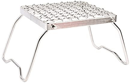 Lot de 3 grilles de barbecue pliables et portables pour l'extérieur, support de casserole, grille, filet de barbecue