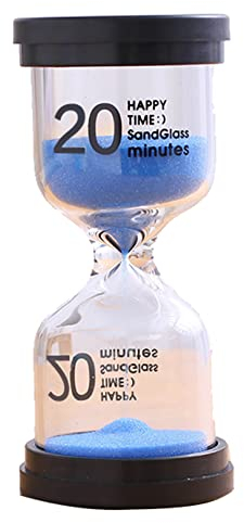 Sablier, sablier, sablier 20 Minutes, minuterie de Jeu for Enfants, sablier Bleu, décoration d'intérieur (Taille : 20 Minutes, Couleur : Bleu)