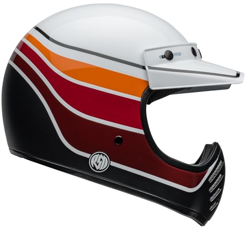 BELL HELMET MOTO-3 ROLAND SAND SADDLEBACK SATIN/GLOSS WHITE/BLACK L ECE6