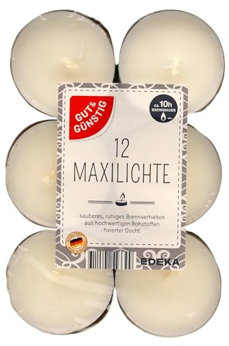 Gut & Günstig Maxilichte, 5er Pack (5 x 12 Stück)