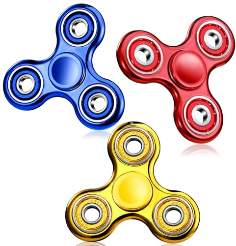 SCIONE 3Stück Fidget Spinner Sensorisches Hand Zappelspielzeug, Angst Stress Relief Geburtstag Geschenke für Kinder Jungen Mädchen Erwachsene