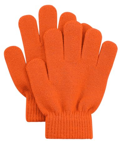 PONCEAU Winter Handschuhe Kinder Magische Handschuhe Gestrickte Handschuhe Fäustlinge Kinder Warme Handschuhe 4-11 Jahre