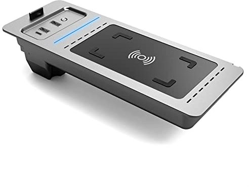 YPMERDYXB Car Wireless Charger for F-150 2017-2020 - Fast Charging Pad with 15W Qi Compatibility and 10W Three Coils (10w three coils)