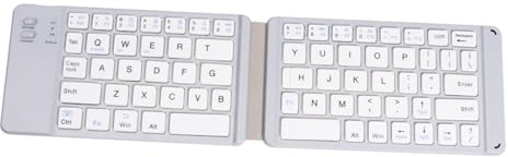HOMSFOU Teclado Plegable Inalámbrico para Tablet y Laptop Teclas Diseño Compacto y Portátil