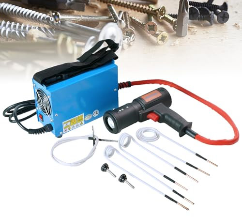 Kit di riscaldamento magnetico a induzione, strumento portatile con 4 bobine per riscaldamento rapido, rimozione delle viti arrugginite, design sicuro senza fiamma aperta