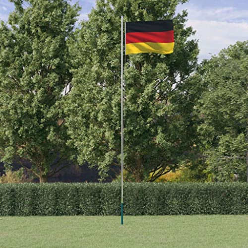 Decor-Flags & Windsäcke - Deutschland Fahne und Stange 6,23m Aluminium