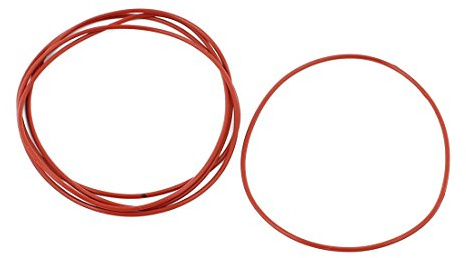 sourcing map 5 Stk Rot 70mm x 1,5mm Silikon Gummi Dichtung O Ring Dichtring Hitzebeständig de