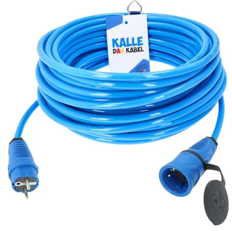 SCHUKO Polyurethanverlängerung 230V H07BQ-F 3G 2,5 mm² von KALLE DAS KABEL 10 Meter