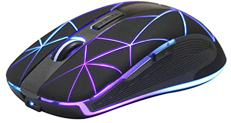 Rii RM200 Wireless Mouse,Rechargeable Gaming Mouse with USB Nano Receiver,5 Buttons for Casual Gaming, Notebook,PC,Computer Office Home Work