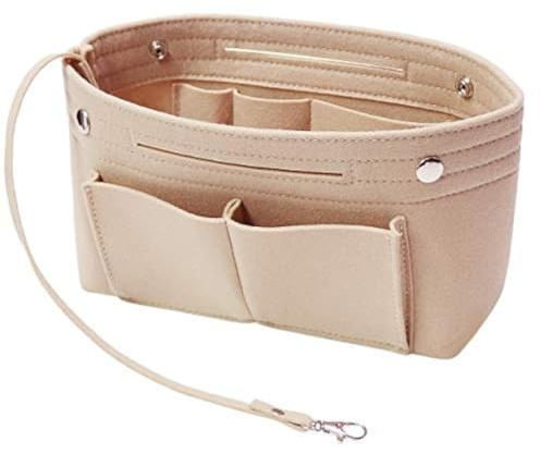 Soyizom Filz Handtasche Organizer Bag in Bag,Innentaschen für Handtaschen Organizer mit Schlüsselkette für Speedy Neverfull,8 Farben