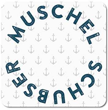 Interluxe LED leuchtender Untersetzer - Muschelschubser - beleuchteter Untersetzer als Geschenk oder Tischdeko