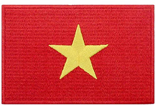 Vietnam Flagge National Bestickter Aufnäher zum Aufbügeln/Annähen