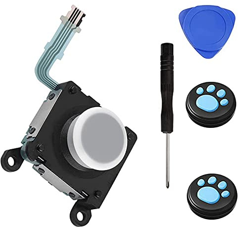 CHENLAN Joystick 3D Rocker Analog Thumbstick Remplacement pour Sony PSV 2000 PS Vita 2000 2001 Blanc
