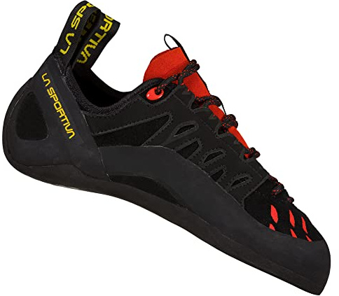 LA SPORTIVA Tarantulace, Klättringskläder för män, Black/Poppy, 44 EU, Svart vallmo, 44 EU