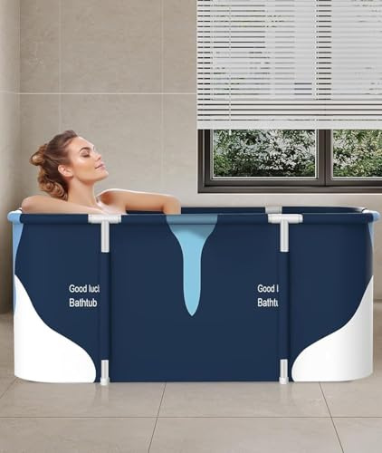 MANFFIER Baignoire Mobile Pliable Portative Grande pour Adultes - Spa Intérieur Extérieur en Alliage De (Color:g)
