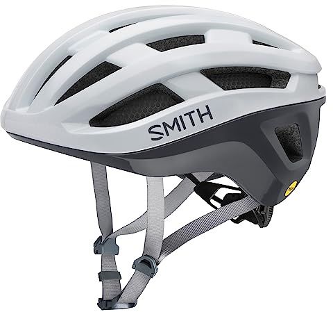 SMITH Persist Cycling Helmet – Adult Road Bike Helmet with MIPS Technology + Zonal Koroyd Coverage – Lightweight Impact Protection for Men & Women – White/Cement, Large