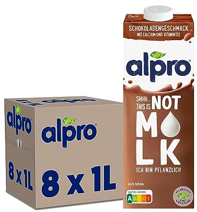 Alpro This is Not Milk Schokolade – 8x1L – Vegan – Calcium & Vitamin D