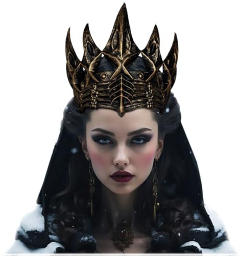 keland Krähekrone Gothic Krone Kopfschmuck Halloween Krone für Damen Herren