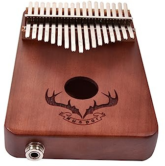 VICASKY Instrument de piano à doigts - Mini piano à pouce avec 17 touches en bois - Parfait pour les enfants