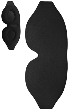 Dormir con los ojos vendados | Funda ergonómica para dormir de viaje, cómoda funda para dormir contorneada | Sombra de ojos ligera que bloquea la luz con el último diseño, funda para dormir para mu