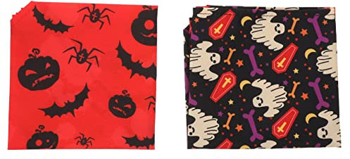 Milisten 2stücke Halloween Hundehalstücher Aus Multifunktionale Dreieckstücher Als Futterbibs Für Haustiere Für Halloween-Partys Und Dekoration