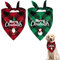 2 Stück Weihnachten Bandana für Hund, Hundehalstuch Haustier Bandanas, Dreieck Hund Schal für Kleine, Mittelgroße, Große Hunde Geburtstagsgeschenk (Stil 3)