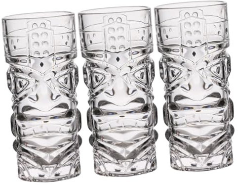 MAGICLULU 3 Stk Hawaiianisches Weinglas Kaffeetassen Kaffeebecher Partybecher Teetasse Thermal- Tee-ei-becher Flasche Teegläser Untertasse Klarer Trinkglasbecher Bleifreies Glas