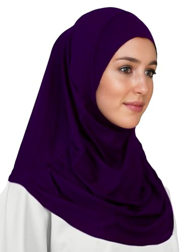 Lina & Lily Jersey Al Amira Instant Hijab Kopftuch für Muslimische Frauen One-Piece