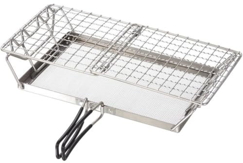 Glixoft Réchaud De Camping Pliant Grille-Pain Extérieur Multi-usages Filet À Pain Grille-Pain en Acier Inoxydable Grille-Pain Portable pour Randonnée Camping Pique-Nique