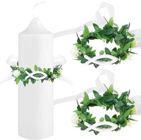 2 candele antigoccia per comunione da 4 cm, protezione antigoccia, per comunione, per candele di battesimo e candele di nozze (tortura)