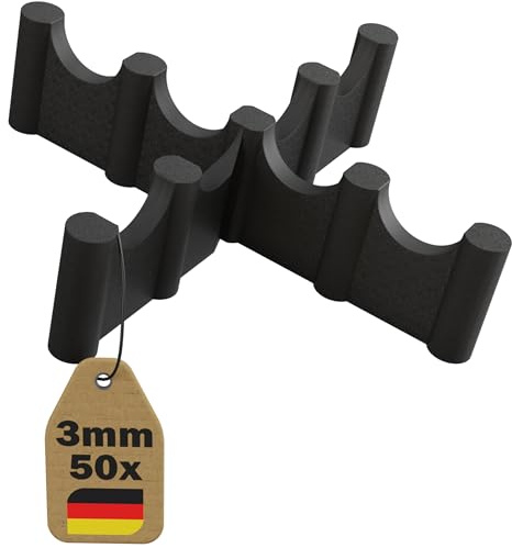 Lot de 50 croisillons de joint pour terrasse - 3 mm - 15 mm de hauteur - Entretoises en plastique avec point de rupture prévu - Résistant aux UV et aux intempéries