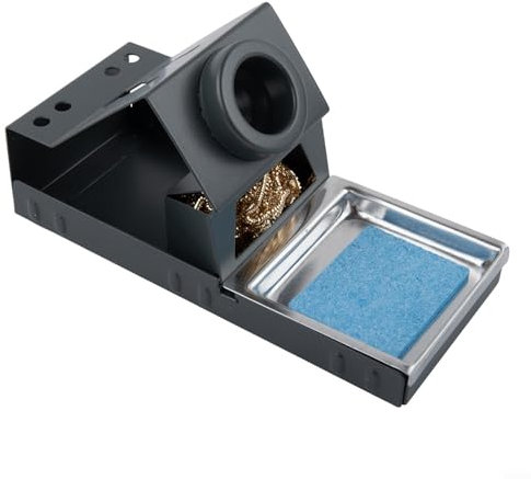 Marchfunny Heavy Duty Soldering Iron Stand Featuring Stable Base and Brass Wool and Cleaning Sponge