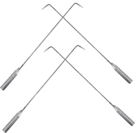 Amosfun 4 Pezzi Attizzatoio Extra lungo Strumenti Resistenti per Caminetti Ed Esterni e Dei Carboni