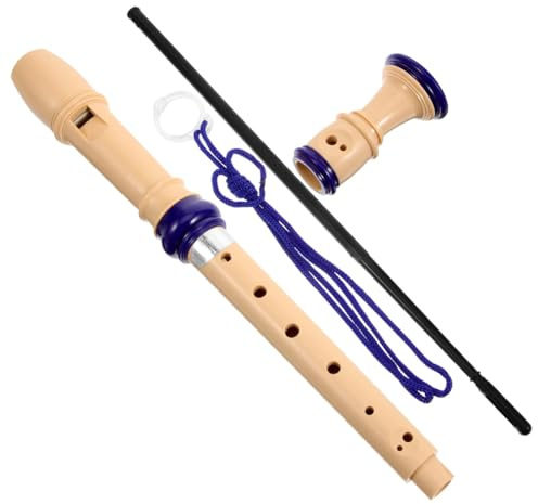 Gatuida Sopranblockflöte Anfänger Musikspielzeug aus Sicherem Material Robustes Musikinstrument für Junge Mädchen und Jungen für Musikunterricht und Erste Lernschritte