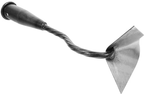 BESTonZON Azada Triangular Multifuncional de Acero Inoxidable Herramienta de Jardín Ligera y Resistente para Abonar y Deshierbar Accesorio Práctico para Horticultura y Cultivo Doméstico