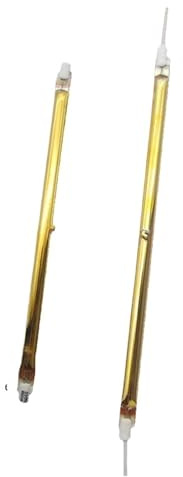 AMZLMPKNTW Infrared Heating Tube Element Heater Lamp with Wiring Gold Ceiling Joyful(B 14.5CM 220V 400W)