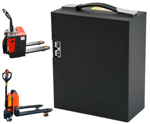HJGHY Batterie 24 V 25 Ah pour transpalette électrique, Batterie Lithium 24 Volts pour Chariot élévateur électrique, avec BMS intégré pour Moteur de Chariot élévateur HT15/ET15MH