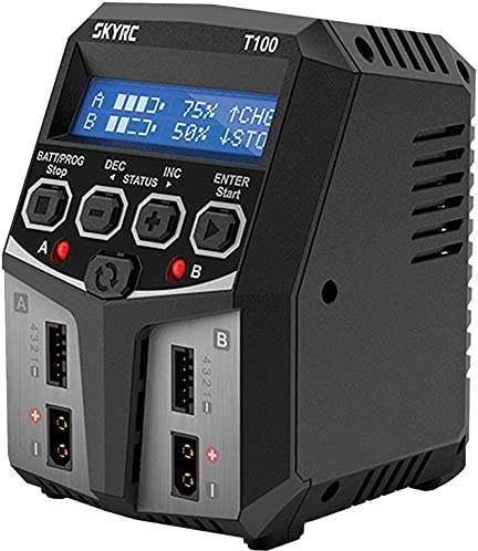 SKYRC T100 5.0A Modellbau Ladegerät Lead LiFePO LiHV LiIon, LiPo, NiCd, NiMH Timer Stop