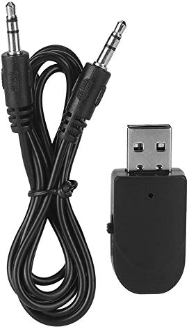KIMISS Ricevitore Bluetooth ， Trasmettitore ricevitore audio Bluetooth 2 in 1 Adattatore USB per musica stereo per computer TV per auto