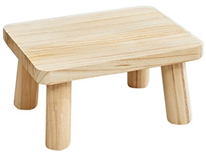 Wood Hocker, Fussbank, Badezimmerhocker Garten-Stapelhocker Praktisches Stapeln Kleine Holzhocker Vollstuhl Comfort Dressing Hocker / Esszimmerstuhl / Lesestuhl / Pflanzenständer Holzbank Kleiner Sitz