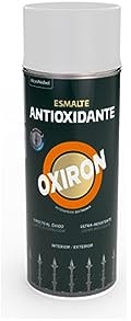 OXIRON Esmalte Metálico Antioxidante Spray Liso Satinado Blanco 400 ml